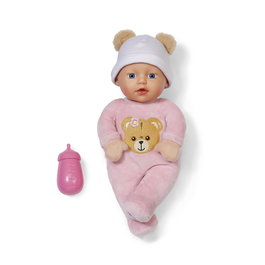 MGA Baby Born Muñeca Interactiva 30cm, Con 6 Funciones: Biberón, Eructa, Risa, Sonidos, Duerme, +1 Año
