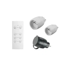 GAO Kit 3 Mini Enchufes con Mando a Distancia + Mando a Distancia Blanco