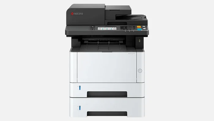 Kyocera ECOSYS MA3501WFX - Impresora Multifunción Láser A4/Legal, 35 ppm, WiFi, Ethernet, Escáner a Color, Fax, Duplex Automático, 1200 x 1200 DPI, Blanco y Gris