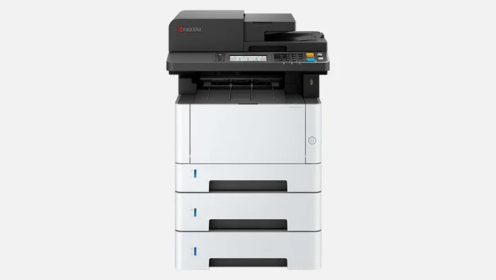 Kyocera ECOSYS MA3501WFX - Impresora Multifunción Láser A4/Legal, 35 ppm, WiFi, Ethernet, Escáner a Color, Fax, Duplex Automático, 1200 x 1200 DPI, Blanco y Gris