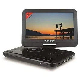 Thomson THP360 Reproductor de DVD portátil - Pantalla giratoria de 10 pulgadas, Puerto USB, Lector SD