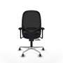 PIQUERAS Y CRESPO Silla de oficina Cilanco Azul y Negro con Brazos 3D
