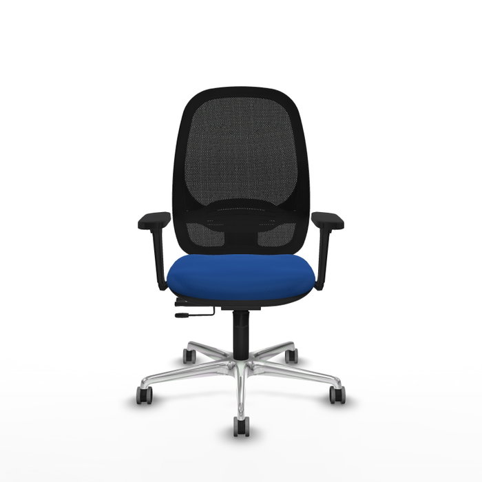 PIQUERAS Y CRESPO Silla de oficina Cilanco Azul y Negro con Brazos 3D PIQUERAS Y CRESPO Silla de oficina Cilanco Azul y Negro con Brazos 3D
