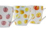 DKD Home Decor Taza Naranja Rojo 8.5 x 10 x 12 cm 12 Unidades
