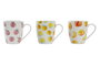 DKD Home Decor Taza Naranja Rojo 8.5 x 10 x 12 cm 12 Unidades