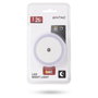 ENTAC Luz de noche LED Blanco con Sensor de Luz 0,5W