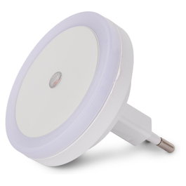 ENTAC Luz de noche LED Blanco con Sensor de Luz 0,5W