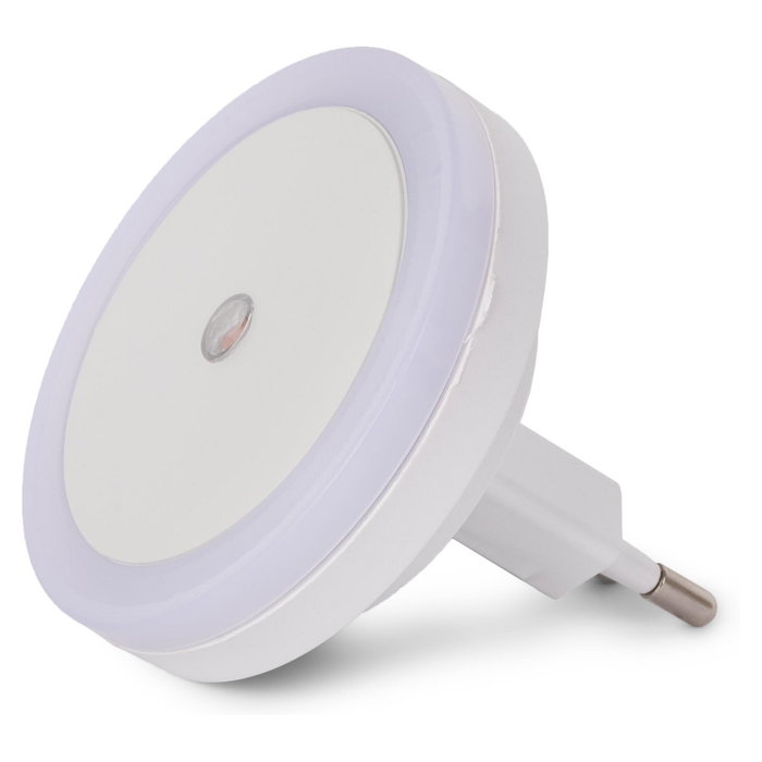 ENTAC Luz de noche LED Blanco con Sensor de Luz 0,5W ENTAC Luz de noche LED Blanco con Sensor de Luz 0,5W