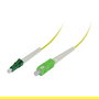 Synergy21 Patchkabel de fibra óptica monomodo LWL-1, 3 m, LC(APC)-SC(APC), 9/125u, OS2, G657.A2, funda flexible