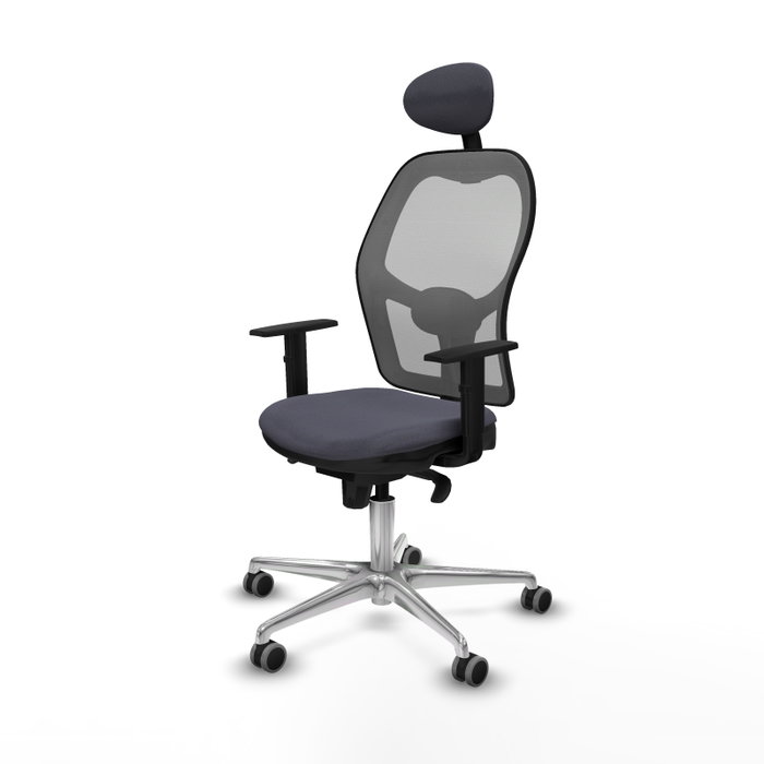 PIQUERAS Y CRESPO Silla de oficina Jorquera Gris con mecanismo Sincro