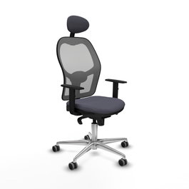 PIQUERAS Y CRESPO Silla de oficina Jorquera Gris con mecanismo Sincro