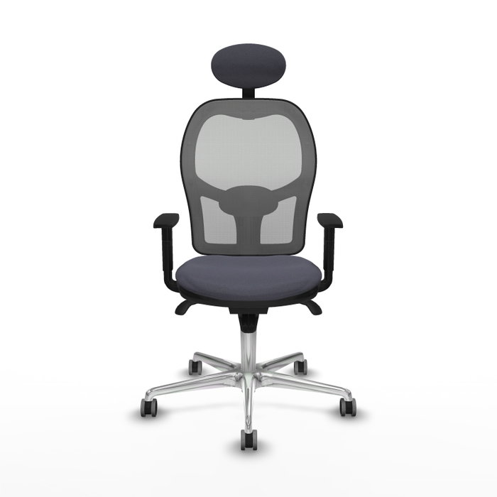 PIQUERAS Y CRESPO Silla de oficina Jorquera Gris con mecanismo Sincro