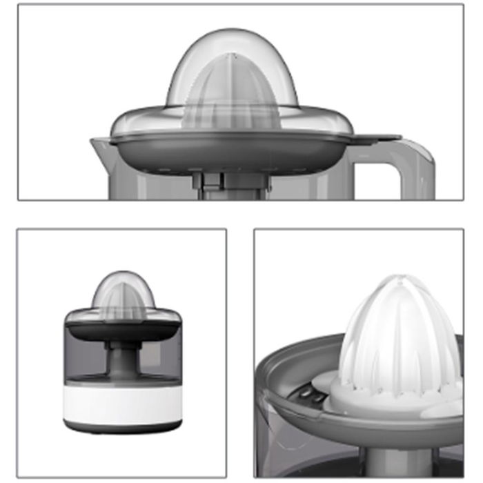 Aiwa AJC-4000 MIKAN - Exprimidor de Cítricos, 30 W, Capacidad 0.5 L, Filtro Ajustable, Inversor de Giro, Material Libre de BPA, Color Blanco