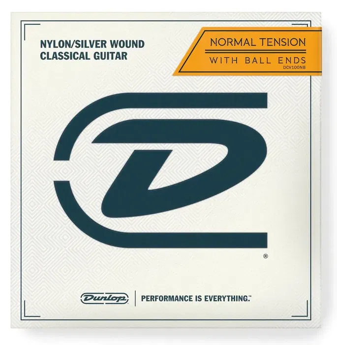 Dunlop Juego de Cuerdas Clásica Nylon (Bola) Tensión Normal para Guitarra