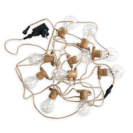 New Garden ALLEGRA Guirnalda Cable Jute Blanco Cálido de 8m
