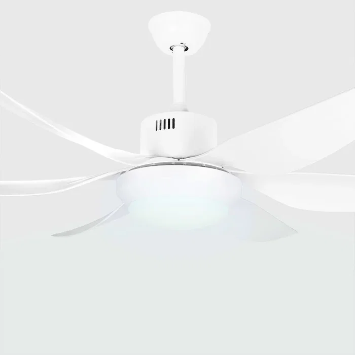 Orbegozo CP 100138 - Ventilador de Techo Reversible Blanco, 6 Aspas 138 cm, Iluminación LED (3 Temperaturas), 5 Velocidades, Motor DC 50W, Mando a Distancia, Función Temporizador