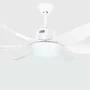 Orbegozo CP 100138 - Ventilador de Techo Reversible Blanco, 6 Aspas 138 cm, Iluminación LED (3 Temperaturas), 5 Velocidades, Motor DC 50W, Mando a Distancia, Función Temporizador