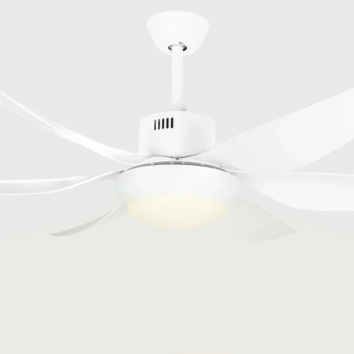 Orbegozo CP 100138 - Ventilador de Techo Reversible Blanco, 6 Aspas 138 cm, Iluminación LED (3 Temperaturas), 5 Velocidades, Motor DC 50W, Mando a Distancia, Función Temporizador