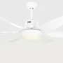 Orbegozo CP 100138 - Ventilador de Techo Reversible Blanco, 6 Aspas 138 cm, Iluminación LED (3 Temperaturas), 5 Velocidades, Motor DC 50W, Mando a Distancia, Función Temporizador