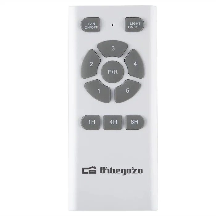 Orbegozo CP 100138 - Ventilador de Techo Reversible Blanco, 6 Aspas 138 cm, Iluminación LED (3 Temperaturas), 5 Velocidades, Motor DC 50W, Mando a Distancia, Función Temporizador