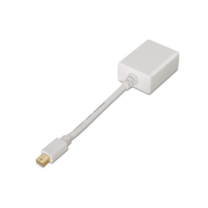 AISENS A125-0136 Adaptador de Cable de Vídeo Mini DisplayPort a VGA, Blanco, 0.15 m