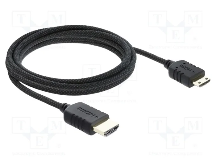 DeLOCK Cable HDMI de Alta Velocidad de HDMI tipo A a Mini HDMI (2 m) 8K DeLOCK Cable HDMI de Alta Velocidad de HDMI tipo A a Mini HDMI (2 m) 8K