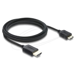 DeLOCK Cable HDMI de Alta Velocidad de HDMI Estándar a Mini HDMI, 2 m
