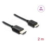 DeLOCK Cable HDMI de Alta Velocidad de HDMI Estándar a Mini HDMI, 2 m