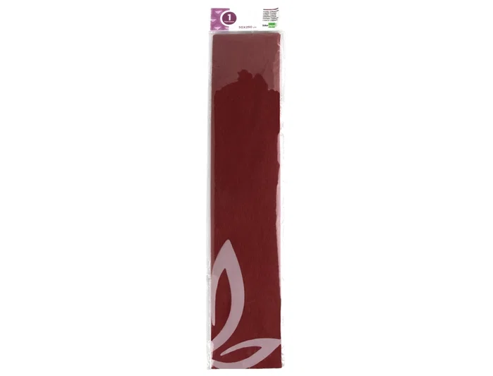 Liderpapel Papel crespón Burdeos 50 cm x 2,5 m 34g/m2 Liderpapel Papel crespón Burdeos 50 cm x 2,5 m 34g/m2
