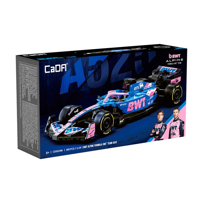 CADA Alpine F1 A525 2025 Escala 1:24 300 Piezas Coche F1 con Licencia Pierre Gasly y Franco Colapinto