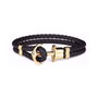Paul Hewitt Pulsera de Cuero PH-L-G-B-S Negra