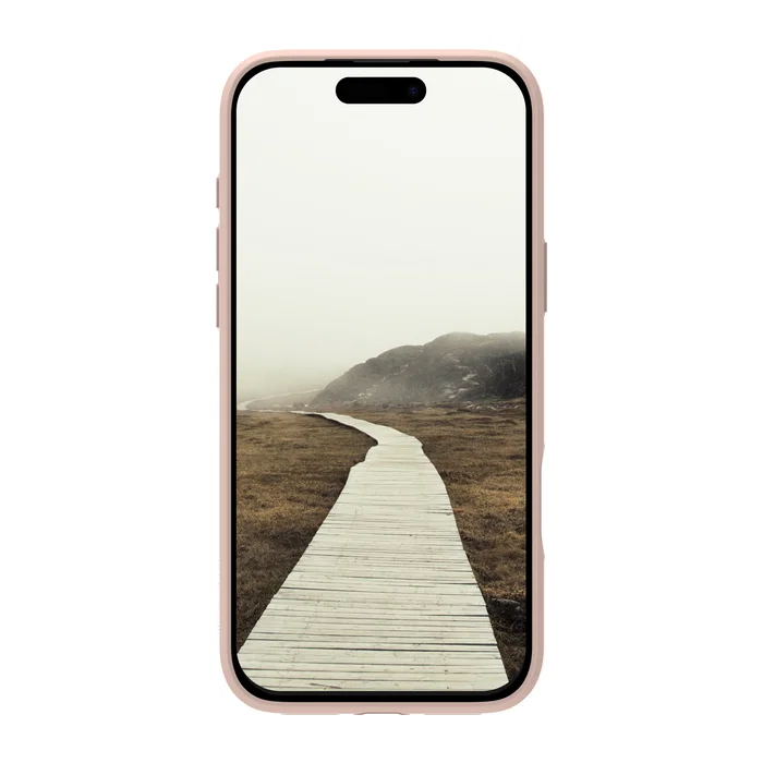 Dbramante1928 Greenland Pro Carcasa Trasera con Magsafe para Apple iPhone 17 Pro Max - Plástico Reciclado, Color Arena Rosa, Resistente a Impactos y Polvo