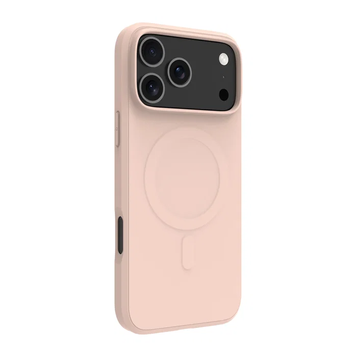 Dbramante1928 Greenland Pro Carcasa Trasera con Magsafe para Apple iPhone 17 Pro Max - Plástico Reciclado, Color Arena Rosa, Resistente a Impactos y Polvo