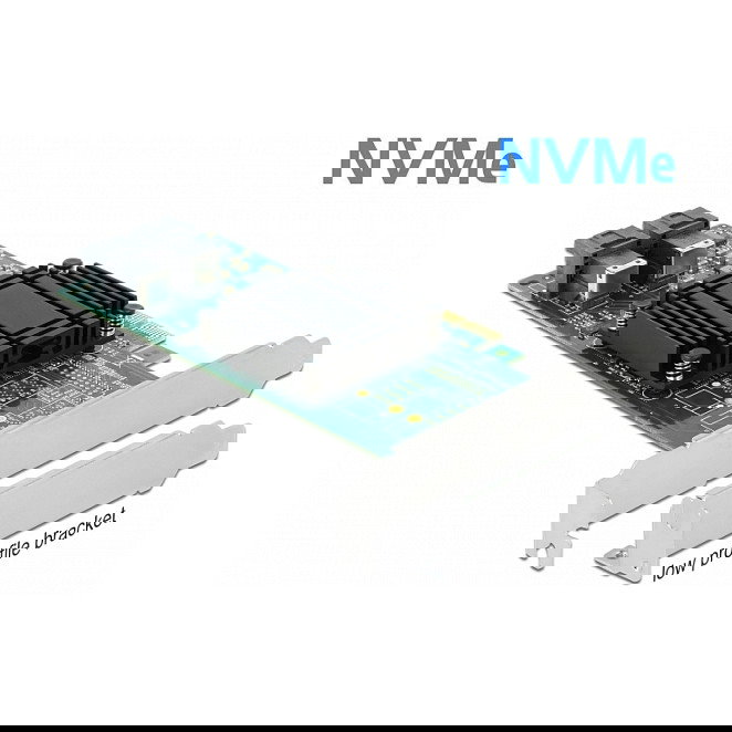 DeLOCK Tarjeta PCIe x8 a 2x Interna NVMe SFF-8643 (Mini-SAS HD) - Factor de Forma Low Profile - PCIe 3.0, 32 Gbit/s