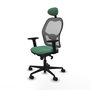 PIQUERAS Y CRESPO Silla de oficina Jorquera Verde Esmeralda y Gris
