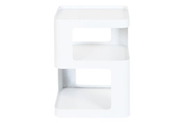 DKD Home Decor Mesita Auxiliar de Metal Blanco