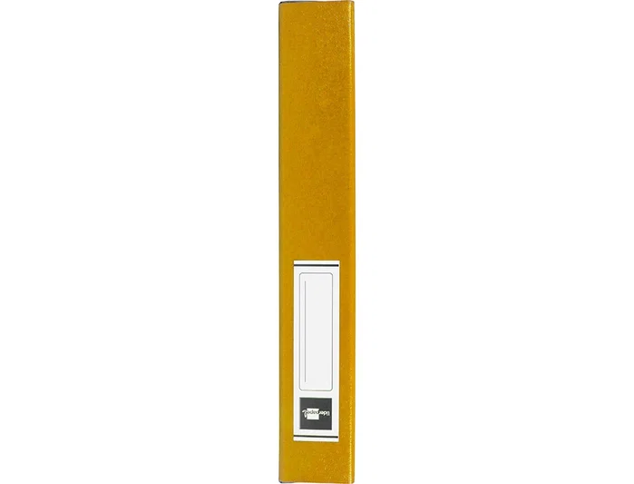 Liderpapel Carpeta para proyectos lomo 50mm cartón gofrado amarilla