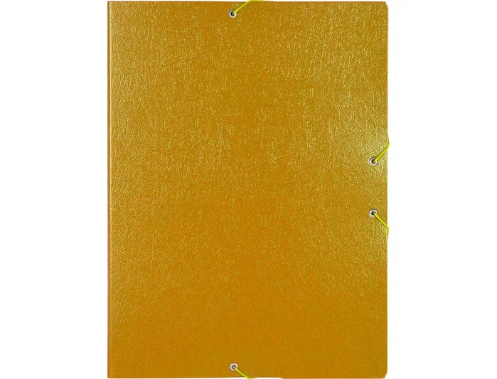 Liderpapel Carpeta para proyectos lomo 50mm cartón gofrado amarilla
