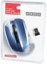 Modecom MC-WM9.1 Mouse inalámbrica óptica negra y azul, 1600 DPI, diseño ergonómico