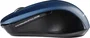 Modecom MC-WM9.1 Mouse inalámbrica óptica negra y azul, 1600 DPI, diseño ergonómico