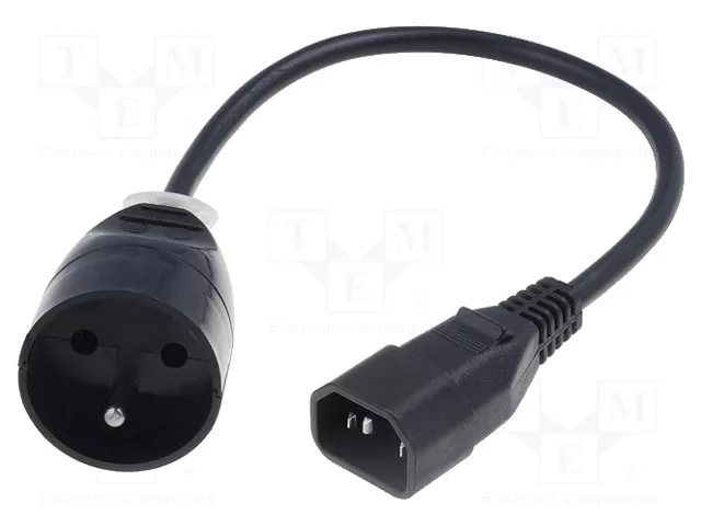 JONEX Cable de alimentación H05VV-F 3x1mm2 CEE 7/5 (E) a IEC C14 JONEX Cable de alimentación H05VV-F 3x1mm2 CEE 7/5 (E) a IEC C14