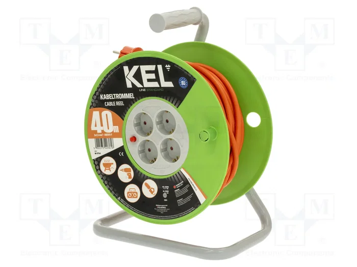 KEL Prolongador de alimentación H05VV-F 3G1,5mm2 40m naranja KEL Prolongador de alimentación H05VV-F 3G1,5mm2 40m naranja