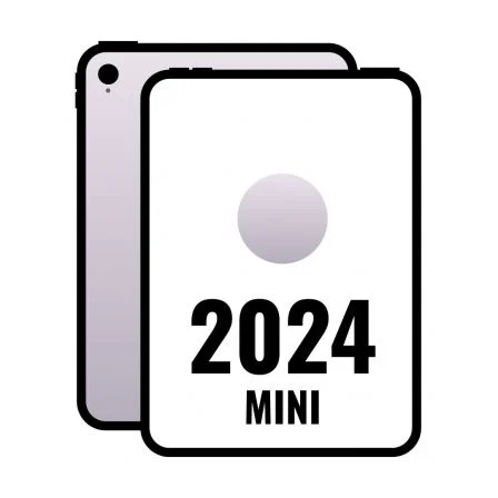 Apple iPad Mini 2024 (7ª Generación) - Tablet 8.3 Pulgadas con Chip A17 Pro, 128GB, WiFi, Color Púrpura - Referencia MXN93TY/A Apple iPad Mini 2024 (7ª Generación) - Tablet 8.3 Pulgadas con Chip A17 Pro, 128GB, WiFi, Color Púrpura - Referencia MXN93TY/A