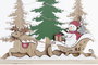 DKD Home Decor Decoración de Madera LED Bosque Surtido