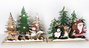 DKD Home Decor Decoración de Madera LED Bosque Surtido