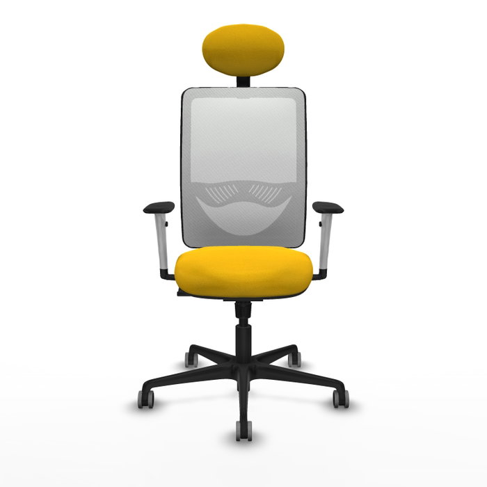 PIQUERAS Y CRESPO Silla de oficina Zulema Amarillo y Blanco PIQUERAS Y CRESPO Silla de oficina Zulema Amarillo y Blanco