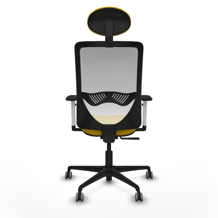 PIQUERAS Y CRESPO Silla de oficina Zulema Amarillo y Blanco PIQUERAS Y CRESPO Silla de oficina Zulema Amarillo y Blanco