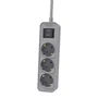 Philips CHP2134G Regleta con Interruptor 3 Tomas de Corriente Cable 1.5m Gris