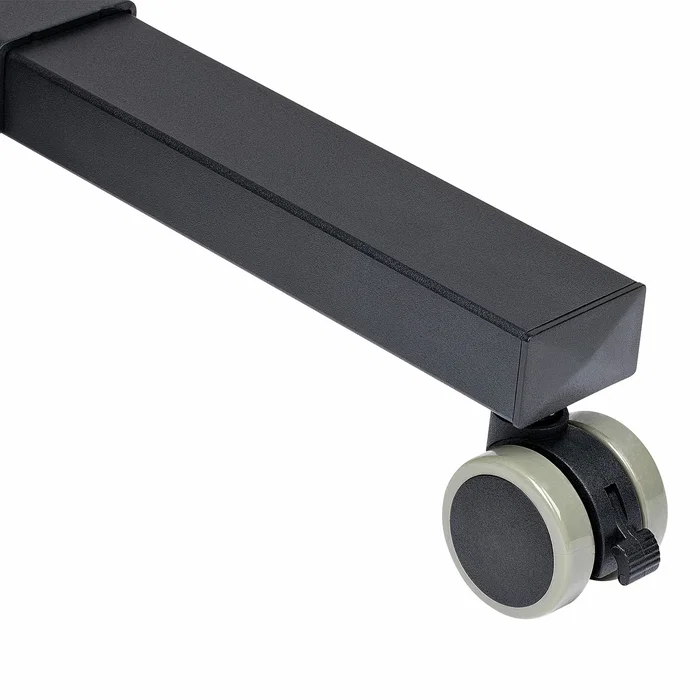 StarTech.com Carrito Móvil para Proyector y Portátil ADJPROJCART | Acero con 2 Estantes Ajustables | Altura 95-145 cm | Ruedas con Freno | Soporte Multimedia Móvil con Gestión Cable