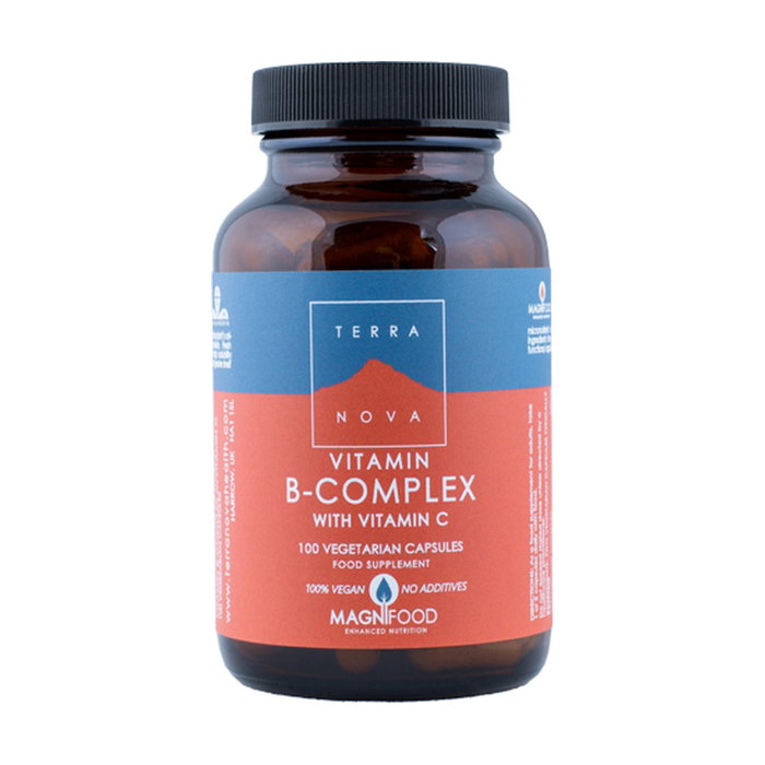 Terranova Vitamina B Complex con Vitamina C 100 cápsulas vegetales Terranova Vitamina B Complex con Vitamina C 100 cápsulas vegetales